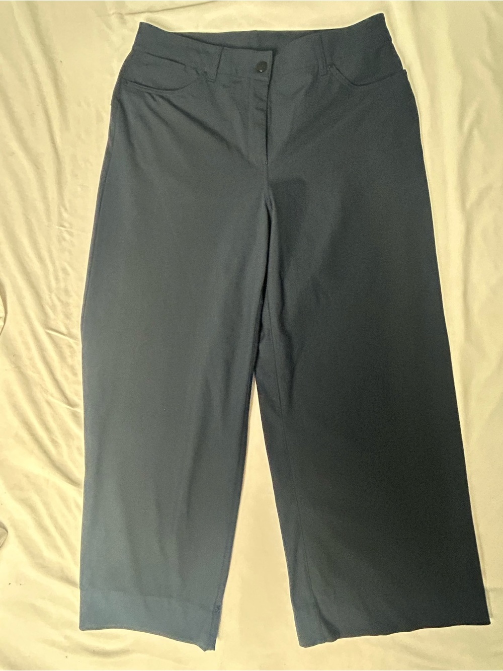 Lululemon Women’s Wide Leg Trouser Pants Dark Navy Blue Size 31